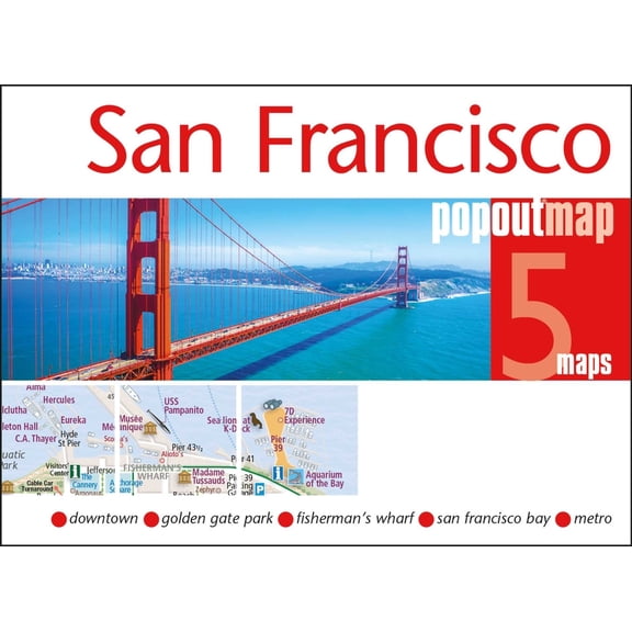 Popout Maps San Francisco Popout Map, (Paperback)