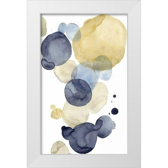 Popp, Grace 10x14 White Modern Wood Framed Museum Art Print Titled - Asteroid Drift I
