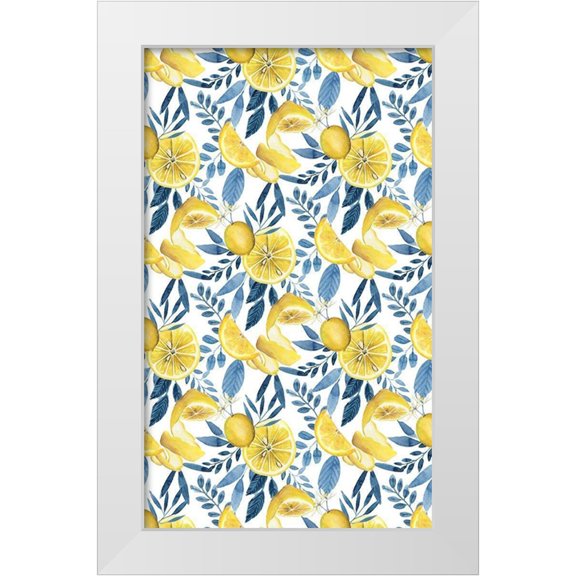 Popp, Grace 10x14 White Modern Wood Framed Museum Art Print Titled - Citrus Sayings Collection E