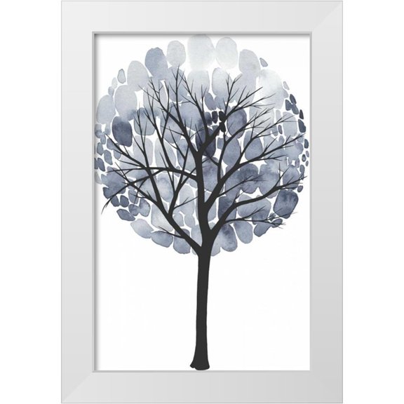Popp, Grace 10x14 White Modern Wood Framed Museum Art Print Titled - Midnight Elm I