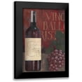 thumbnail image 1 of Popp, Grace 11x14 Black Modern Framed Museum Art Print Titled - Wine Still Life I, 1 of 5