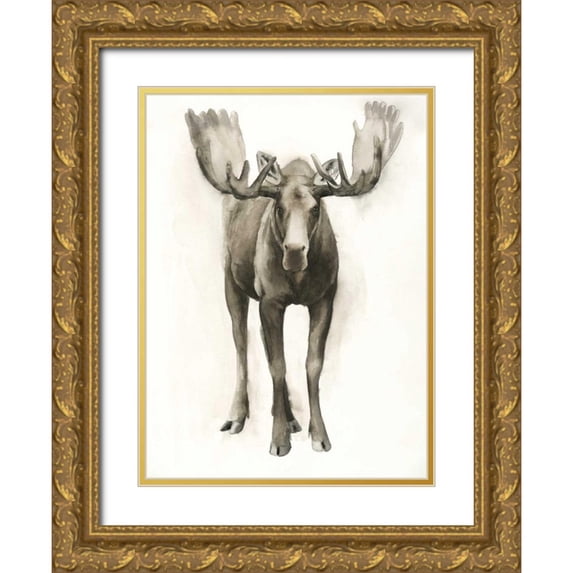 Popp, Grace 11x14 Gold Ornate Wood Framed with Double Matting Museum Art Print Titled - Majestic Wildlife I