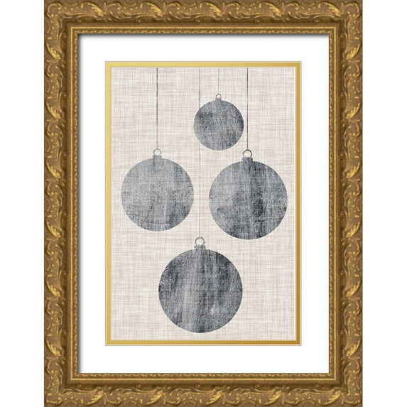 Popp, Grace 11x14 Gold Ornate Wood Framed with Double Matting Museum Art Print Titled - Sophisticated Christmas Collection E