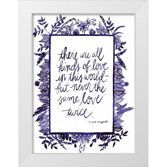 Popp, Grace 11x14 White Modern Wood Framed Museum Art Print Titled - Love Quote IV