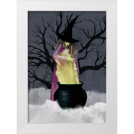 Popp, Grace 11x14 White Modern Wood Framed Museum Art Print Titled - Spooky Night Collection B