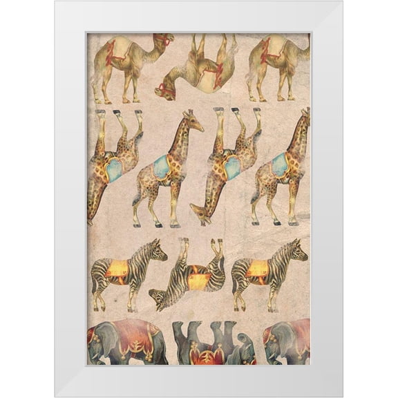 Popp, Grace 11x14 White Modern Wood Framed Museum Art Print Titled - Vintage Circus Collection E