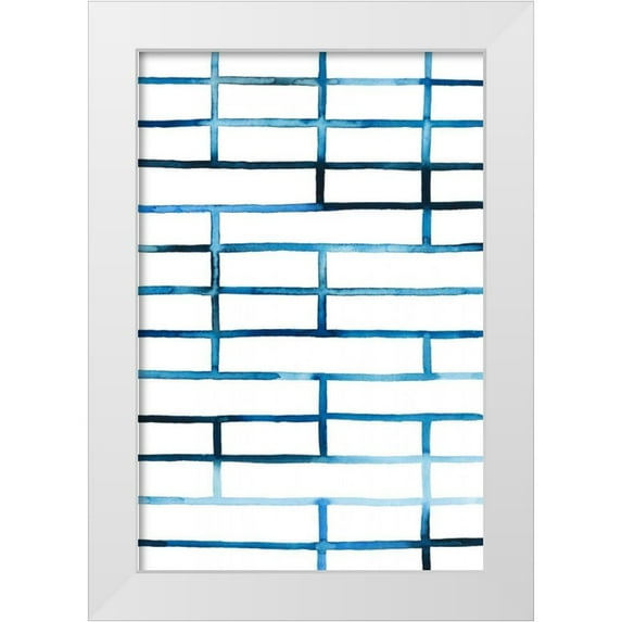 Popp, Grace 11x14 White Modern Wood Framed Museum Art Print Titled - Watercolor Bleed Pattern I