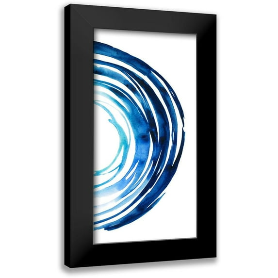 Popp, Grace 11x18 Black Modern Framed Museum Art Print Titled - Blue Vortex II