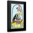 thumbnail image 1 of Popp, Grace 11x18 Black Modern Framed Museum Art Print Titled - Easter Cats Collection B, 1 of 5