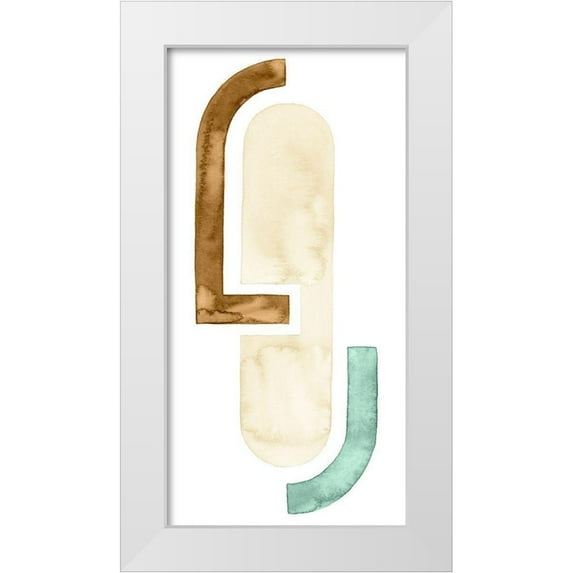 Popp, Grace 11x18 White Modern Wood Framed Museum Art Print Titled - Strata Shift II