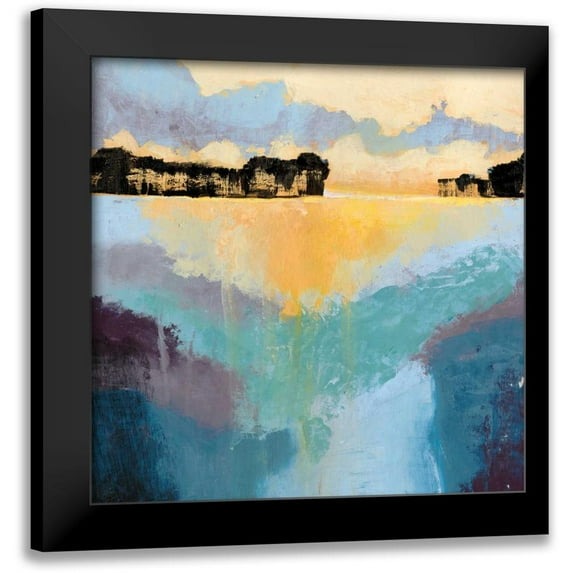 Popp, Grace 12x12 Black Modern Framed Museum Art Print Titled - Back Bay Sun II