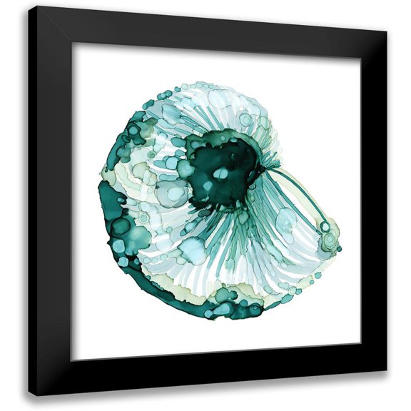 Popp, Grace 12x12 Black Modern Framed Museum Art Print Titled - Blue Barnacle I