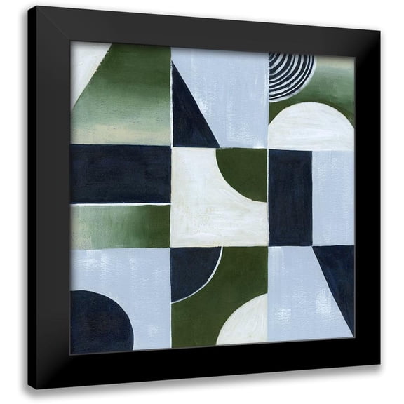 Popp, Grace 12x12 Black Modern Framed Museum Art Print Titled - Crop Circles II