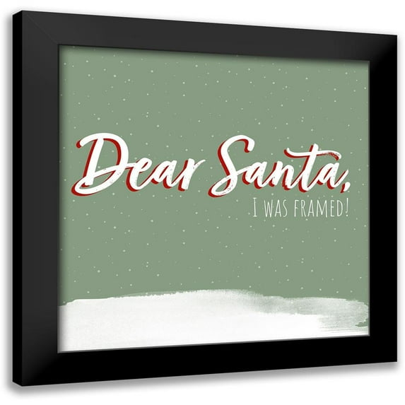 Popp, Grace 12x12 Black Modern Framed Museum Art Print Titled - Dear Santa III