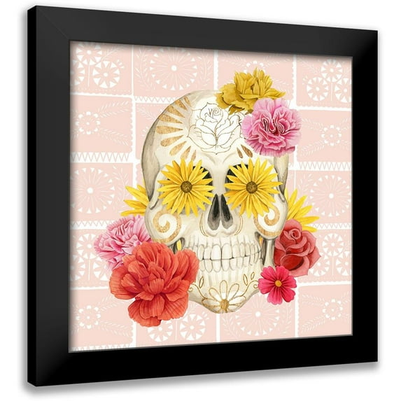 Popp, Grace 12x12 Black Modern Framed Museum Art Print Titled - Fiesta de la Vida Muertos II