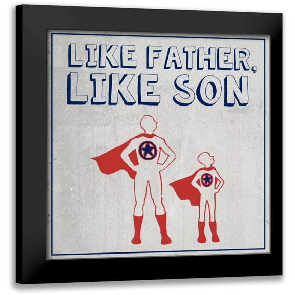Popp, Grace 12x12 Black Modern Framed Museum Art Print Titled - Little Hero I