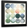 thumbnail image 1 of Popp, Grace 12x12 Black Modern Framed Museum Art Print Titled - Pastel Hoops I, 1 of 5