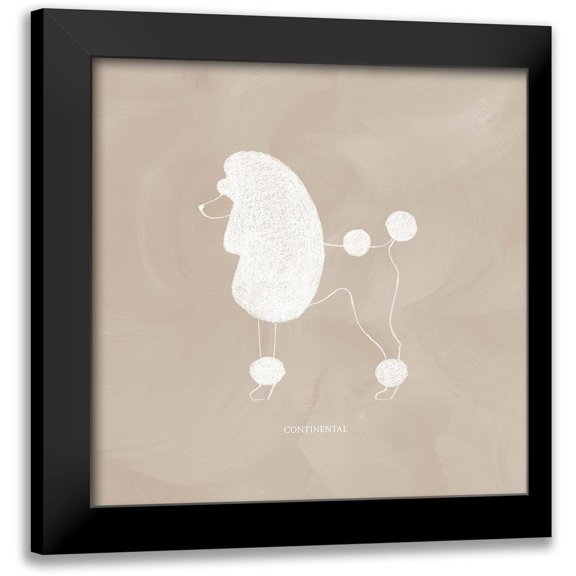 Popp, Grace 12x12 Black Modern Framed Museum Art Print Titled - Poodle Cuts VI