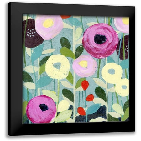Popp, Grace 12x12 Black Modern Framed Museum Art Print Titled - Poppy Strata IV