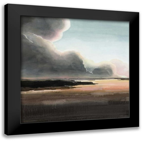 Popp, Grace 12x12 Black Modern Framed Museum Art Print Titled - Sunset Storm I