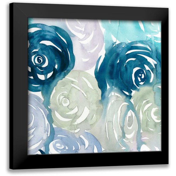 Popp, Grace 12x12 Black Modern Framed Museum Art Print Titled - Watercolor Crush I