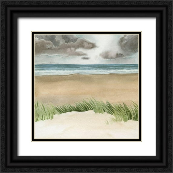 Popp, Grace 12x12 Black Ornate Wood Framed with Double Matting Museum Art Print Titled - Dune Views I