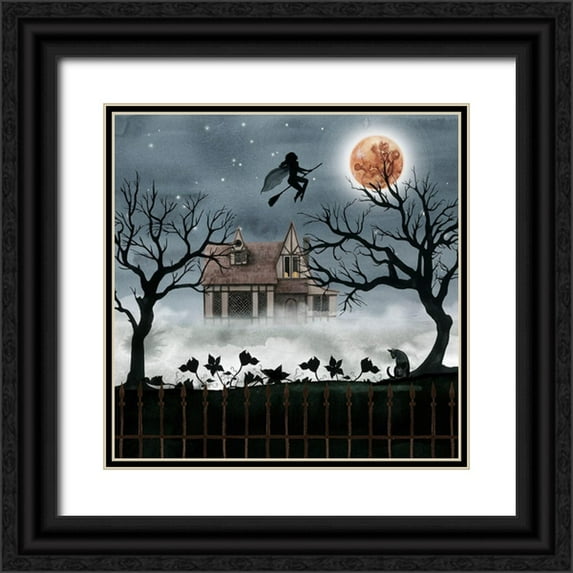 Popp, Grace 12x12 Black Ornate Wood Framed with Double Matting Museum Art Print Titled - Harvest Moon II