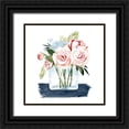 thumbnail image 1 of Popp, Grace 12x12 Black Ornate Wood Framed with Double Matting Museum Art Print Titled - Loose Watercolor Bouquet II, 1 of 4
