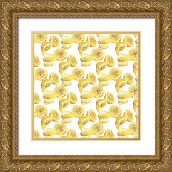 Popp, Grace 12x12 Gold Ornate Wood Framed with Double Matting Museum Art Print Titled - Citrus Sayings Collection G