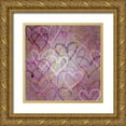 thumbnail image 1 of Popp, Grace 12x12 Gold Ornate Wood Framed with Double Matting Museum Art Print Titled - Graffiti Hearts I, 1 of 4