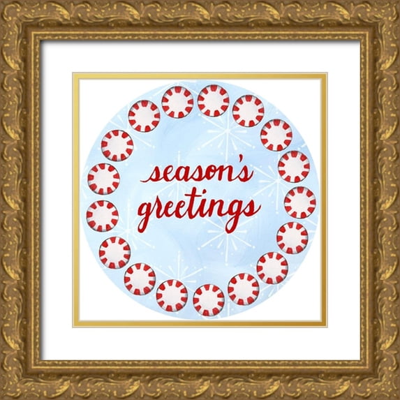 Popp, Grace 12x12 Gold Ornate Wood Framed with Double Matting Museum Art Print Titled - Sweet Christmas Collection F