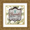 thumbnail image 1 of Popp, Grace 12x12 Gold Ornate Wood Framed with Double Matting Museum Art Print Titled - Tea Label IV, 1 of 4