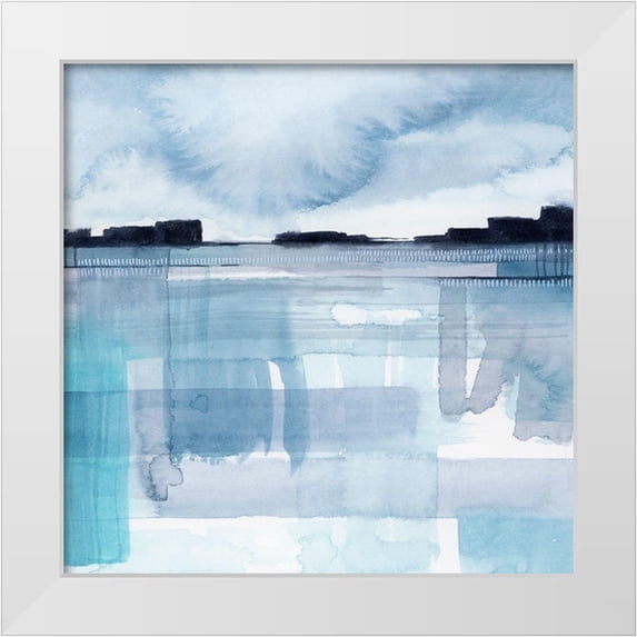 Popp, Grace 12x12 White Modern Wood Framed Museum Art Print Titled - Beryl Boundaries I
