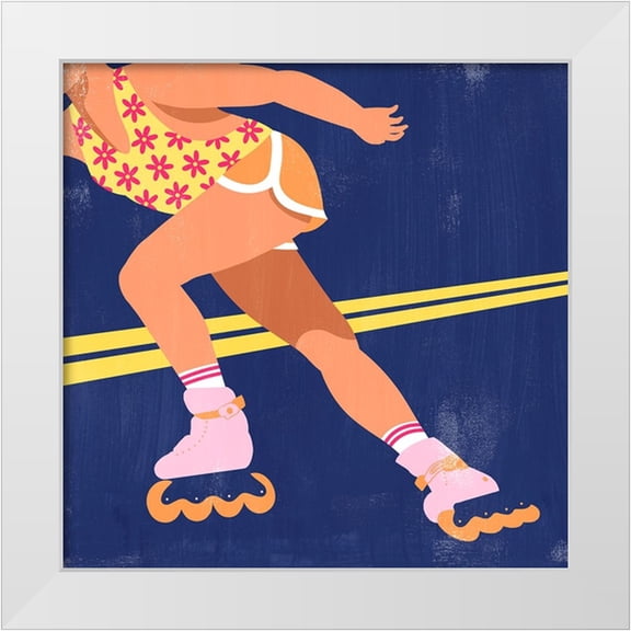 Popp, Grace 12x12 White Modern Wood Framed Museum Art Print Titled - Blade Babe II