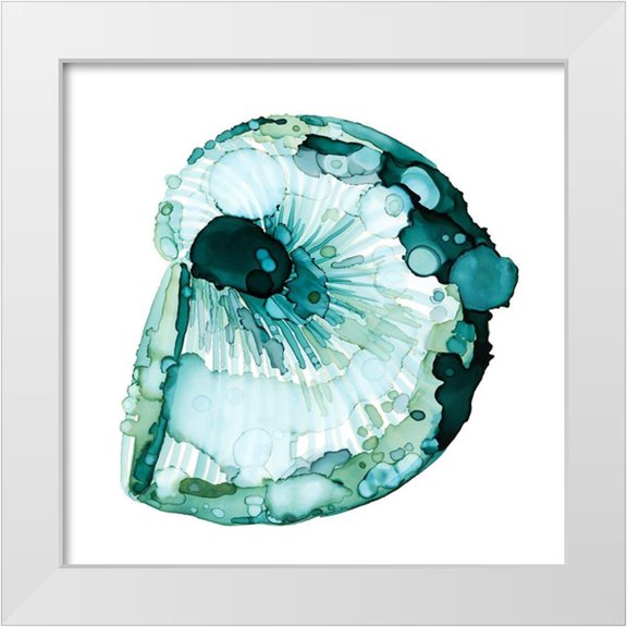 Popp, Grace 12x12 White Modern Wood Framed Museum Art Print Titled - Blue Barnacle II