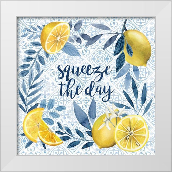 Popp, Grace 12x12 White Modern Wood Framed Museum Art Print Titled - Citrus Sayings II