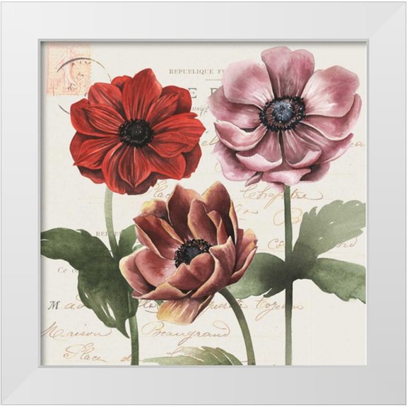 Popp, Grace 12x12 White Modern Wood Framed Museum Art Print Titled - Garden Quotes Collection A