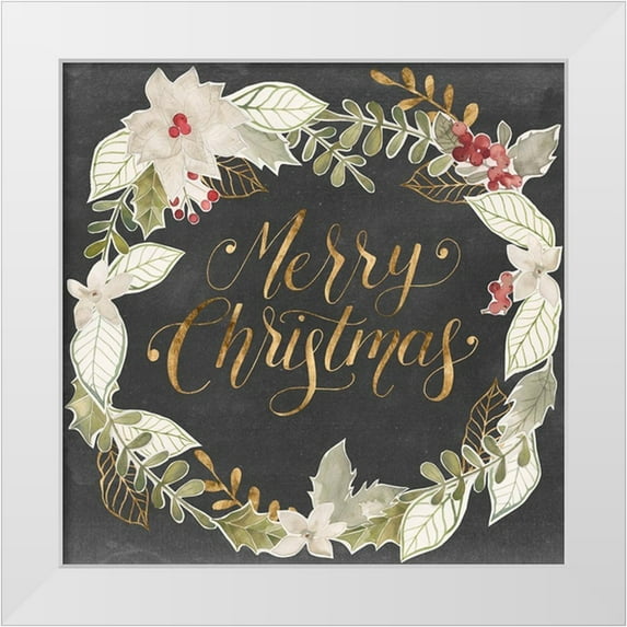 Popp, Grace 12x12 White Modern Wood Framed Museum Art Print Titled - Gilded Christmas I