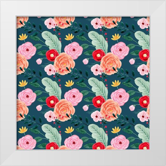 Popp, Grace 12x12 White Modern Wood Framed Museum Art Print Titled - Sweet Hearts Collection G