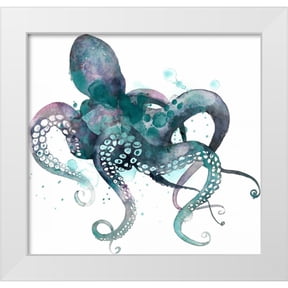 Popp, Grace 12x12 White Modern Wood Framed Museum Art Print Titled - Tentacles I