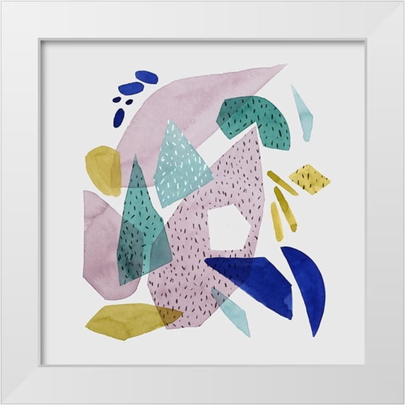 Popp, Grace 12x12 White Modern Wood Framed Museum Art Print Titled - Terrazzo Drift I