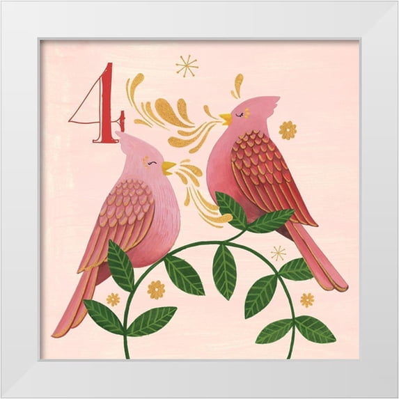 Popp, Grace 12x12 White Modern Wood Framed Museum Art Print Titled - Twelve Days IV