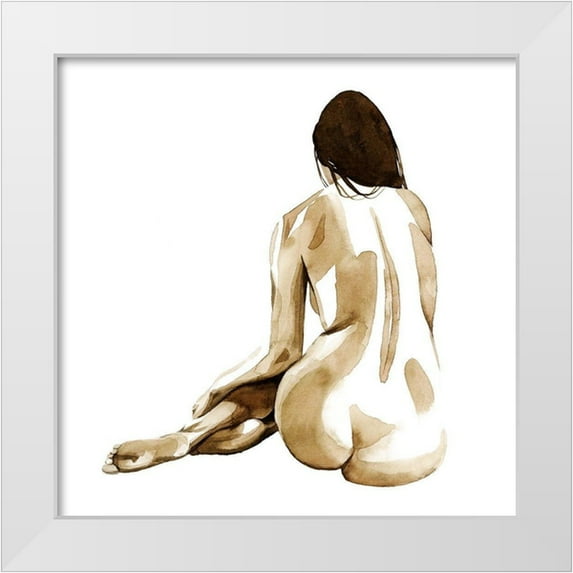 Popp, Grace 12x12 White Modern Wood Framed Museum Art Print Titled - With Herself II