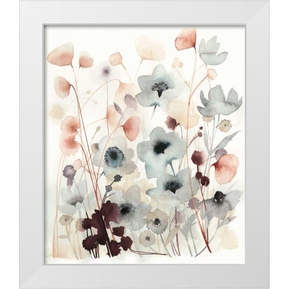 Popp, Grace 12x13 White Modern Wood Framed Museum Art Print Titled - Bespoken Blossoms II
