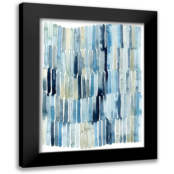 Popp, Grace 12x14 Black Modern Framed Museum Art Print Titled - Beach Wash I