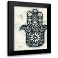 thumbnail image 1 of Popp, Grace 12x14 Black Modern Framed Museum Art Print Titled - Day Hamsa II, 1 of 5