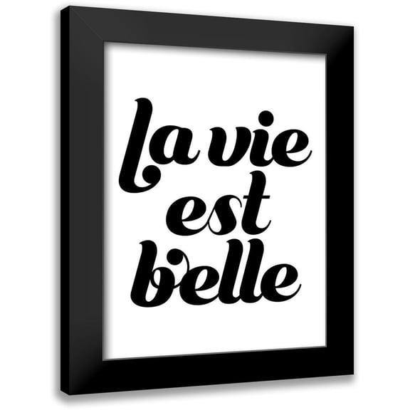 Popp, Grace 12x14 Black Modern Framed Museum Art Print Titled - La Vie III