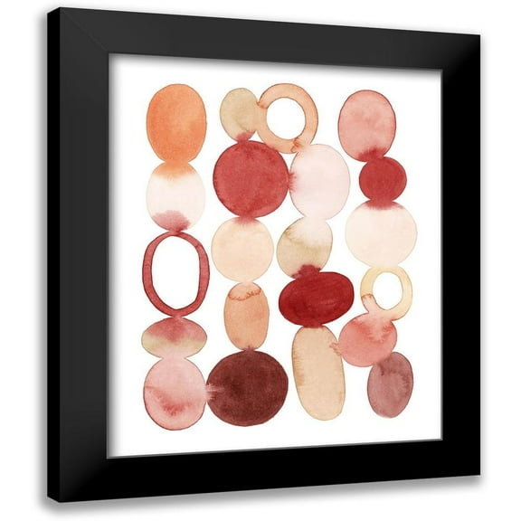 Popp, Grace 12x14 Black Modern Framed Museum Art Print Titled - Organic Cairn II