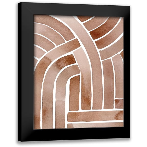 Popp, Grace 12x14 Black Modern Framed Museum Art Print Titled - Tracking II