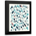 thumbnail image 1 of Popp, Grace 12x14 Black Modern Framed Museum Art Print Titled - Watercolor Drops II, 1 of 5